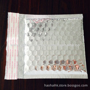 Bubble Cushioned Aluminum Resealable Bag, Package for Gifts or Bobilephones
